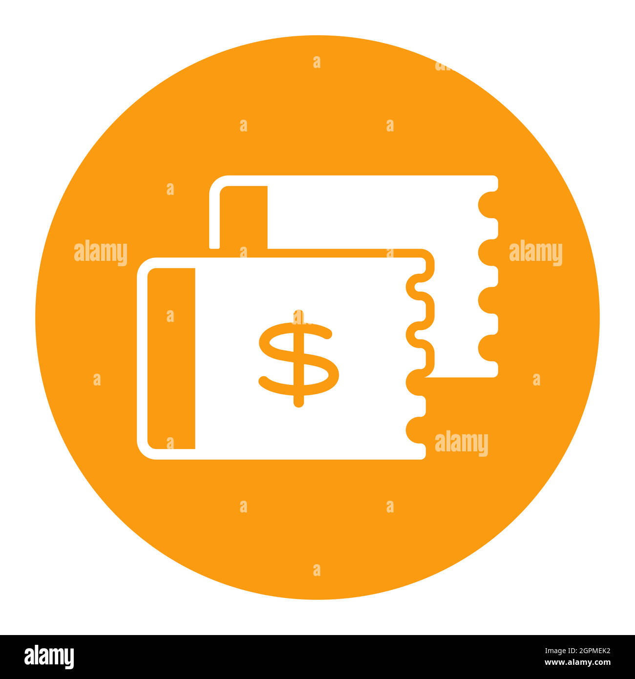 Discount coupon vector flat white glyph icon Stock Vector