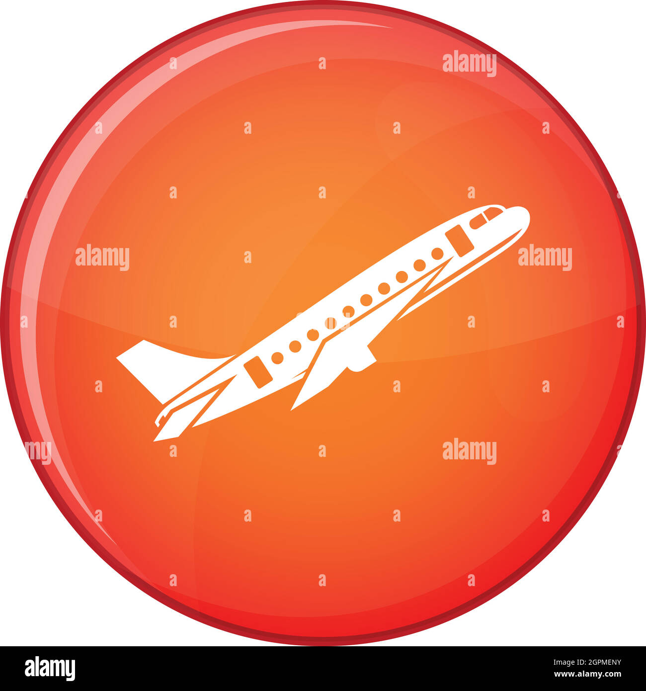 Aircraft icon, flat style Stock Vector