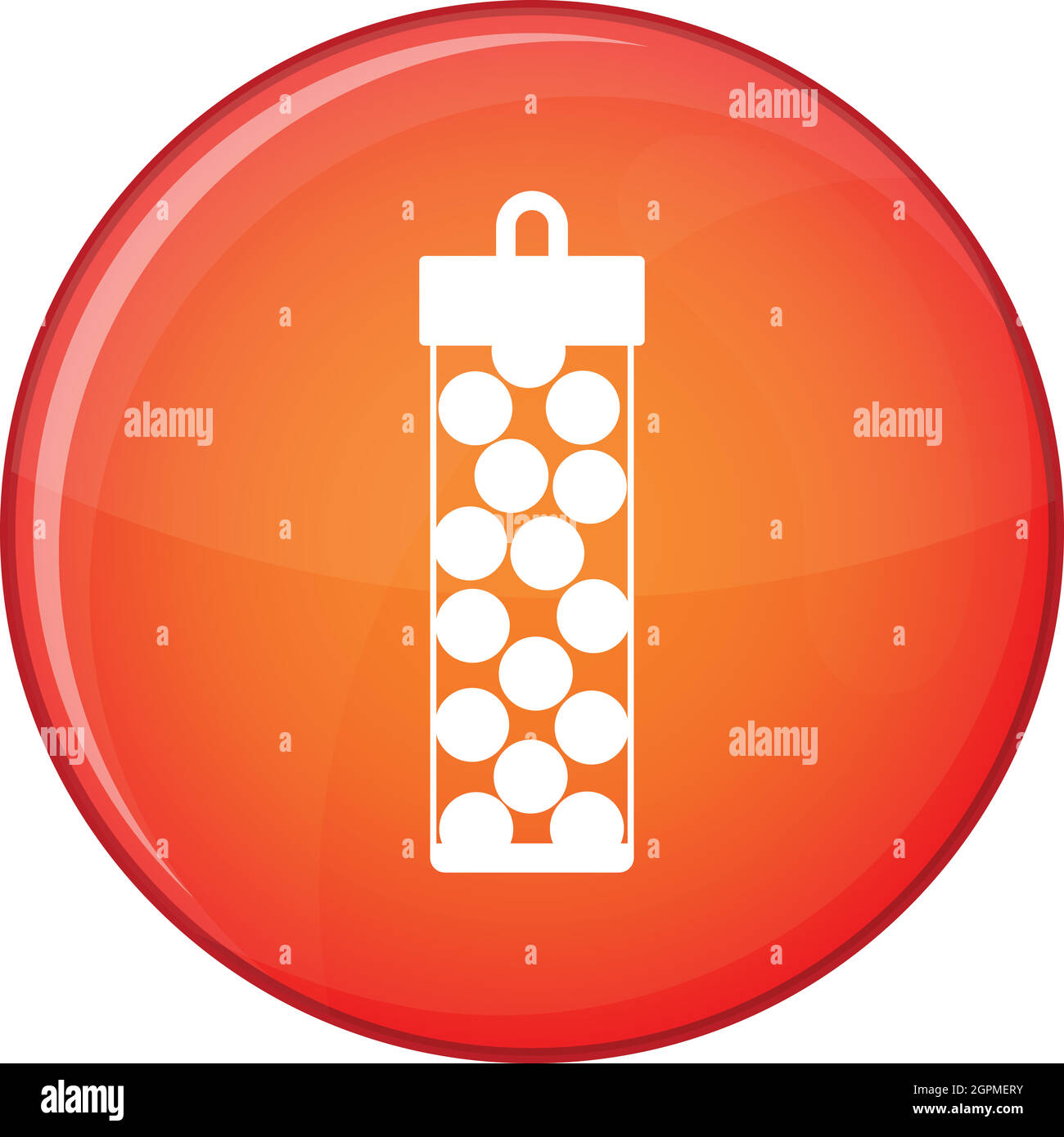 Pack with paintball bullets icon, flat style Stock Vector Image & Art ...
