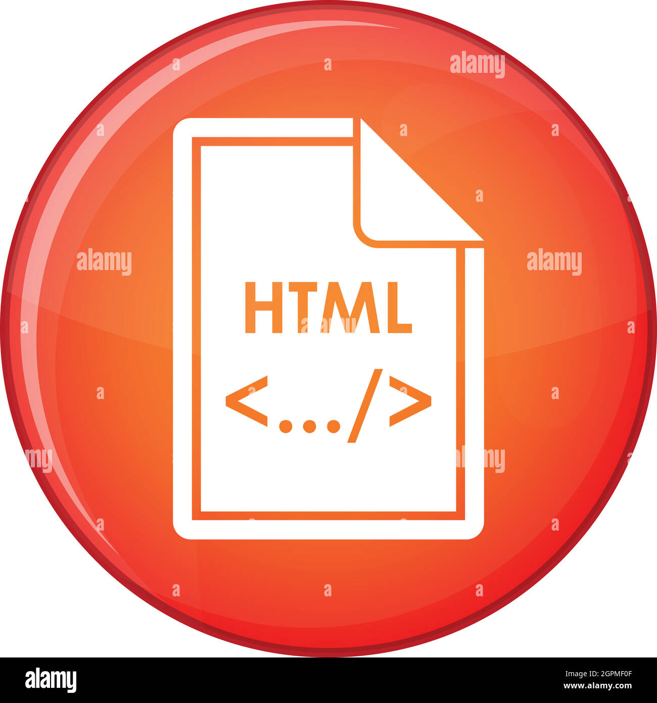 File HTML icon, flat style Stock Vector Image & Art - Alamy