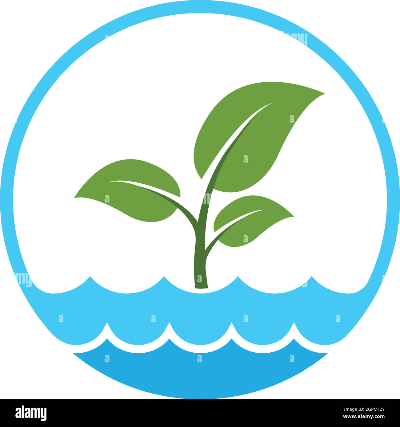 hydroponics logo vector illustration design Stock Vector