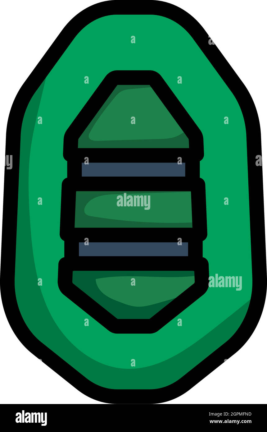 Icon Of Rubber Boat Stock Vector