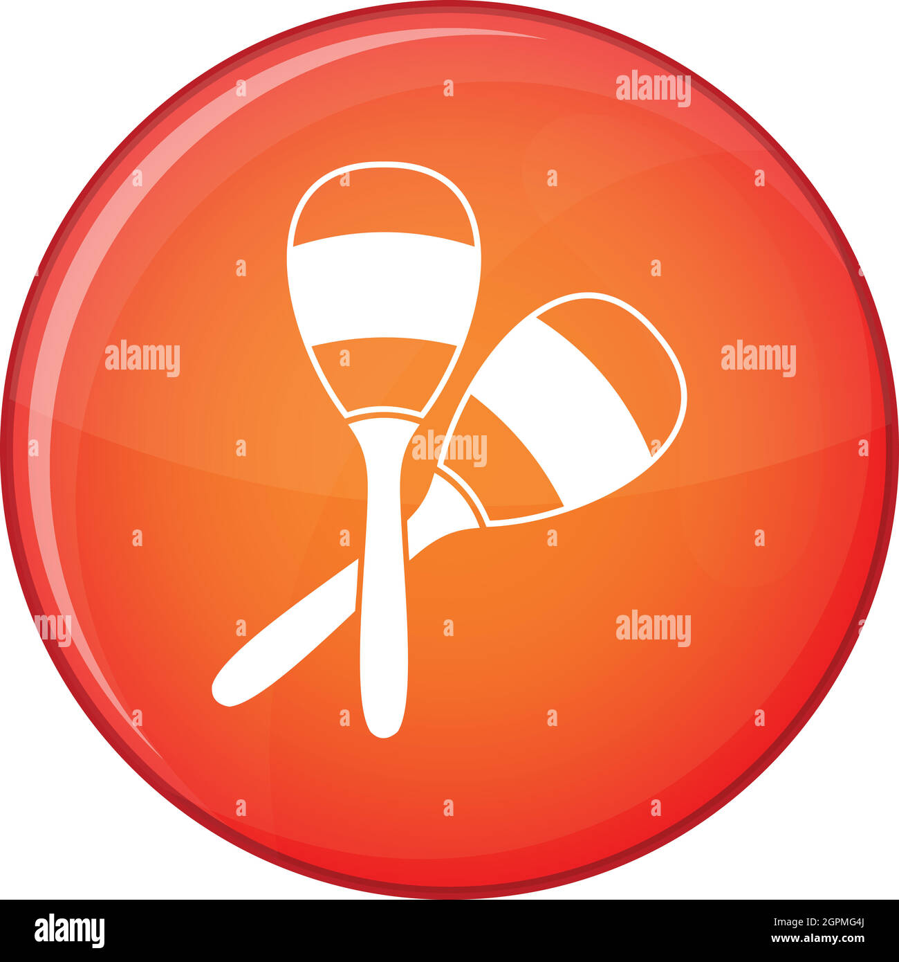 Maracas icon, flat style Stock Vector Image & Art Alamy
