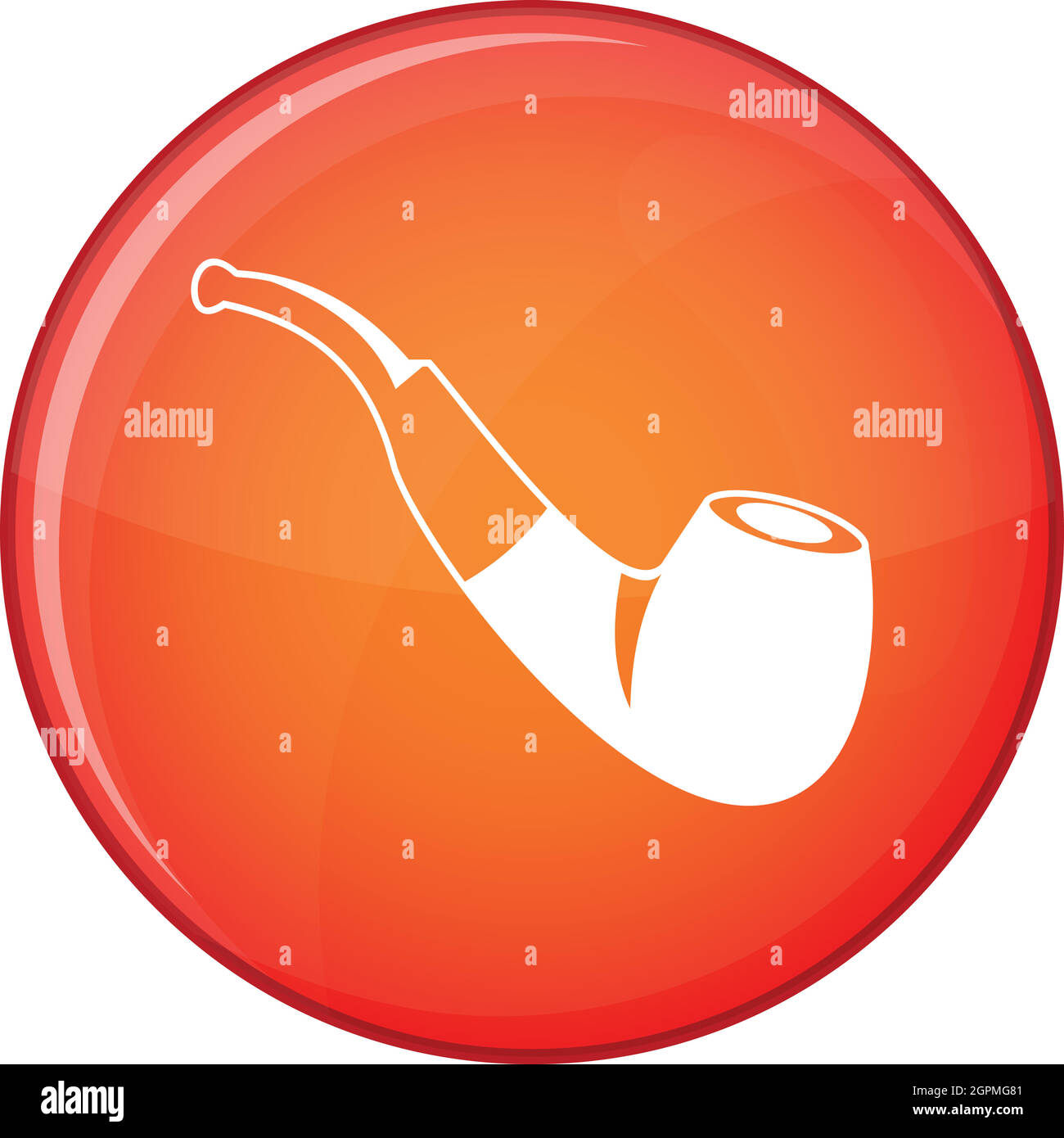 Smoking pipe icon, flat style Stock Vector Image & Art - Alamy