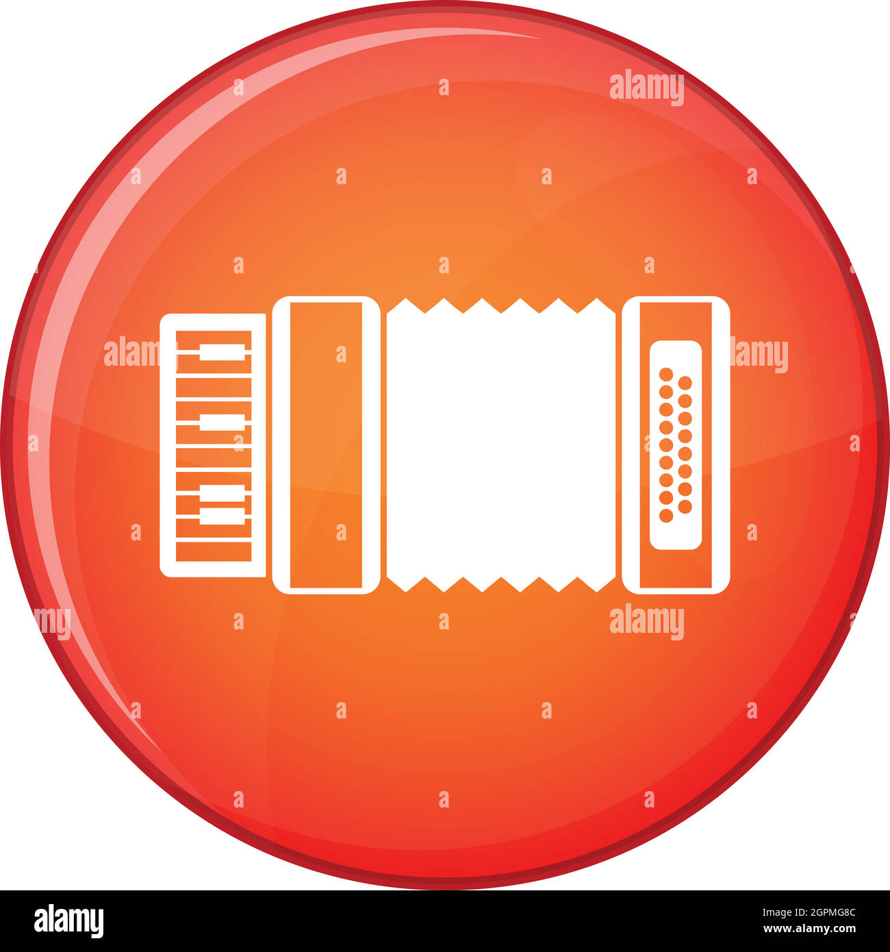 Accordion icon, flat style Stock Vector Image & Art Alamy