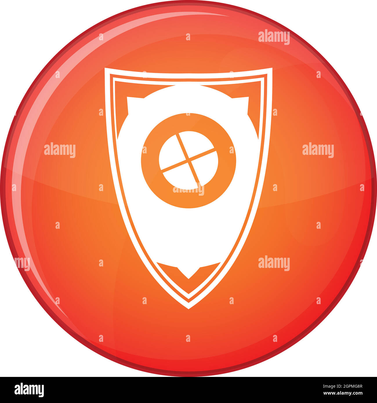 Shield icon, flat style Stock Vector Image & Art - Alamy
