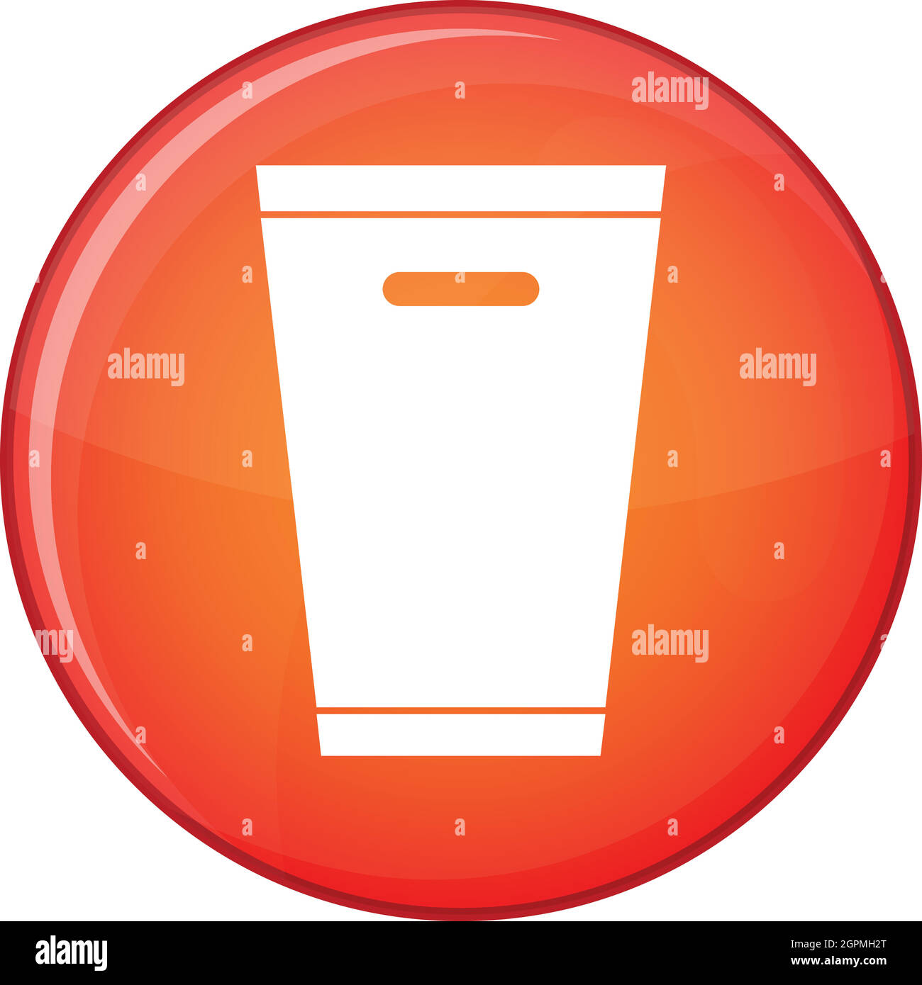 Trash can icon, flat style Stock Vector Image & Art - Alamy