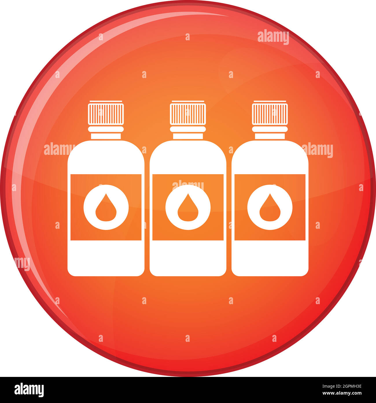 Printer ink bottles icon, flat style Stock Vector Image & Art - Alamy