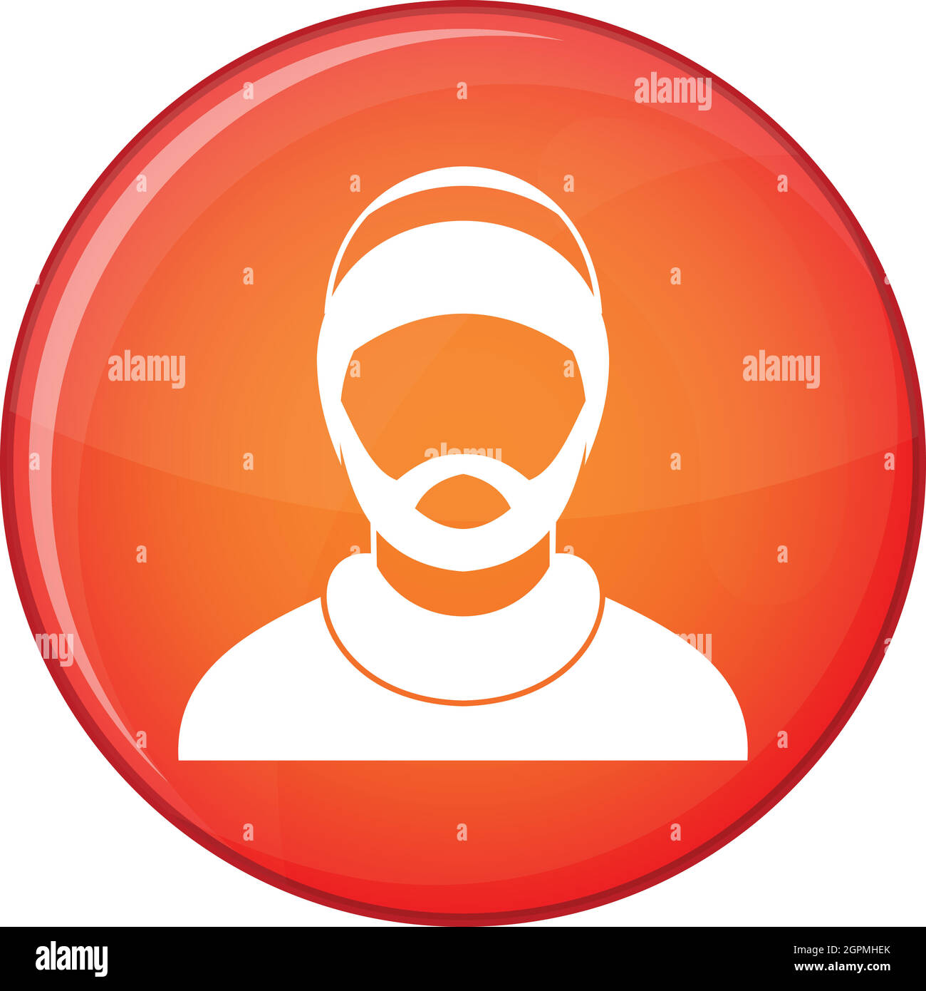 Bearded man avatar icon, flat style Stock Vector Image & Art - Alamy