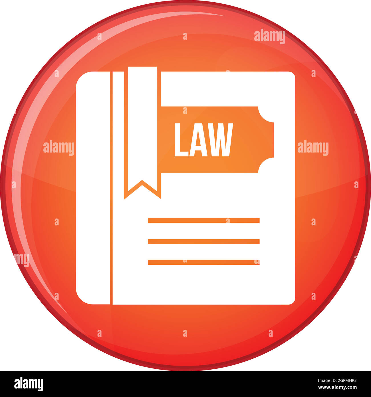 Justice book icon flat hi-res stock photography and images - Alamy