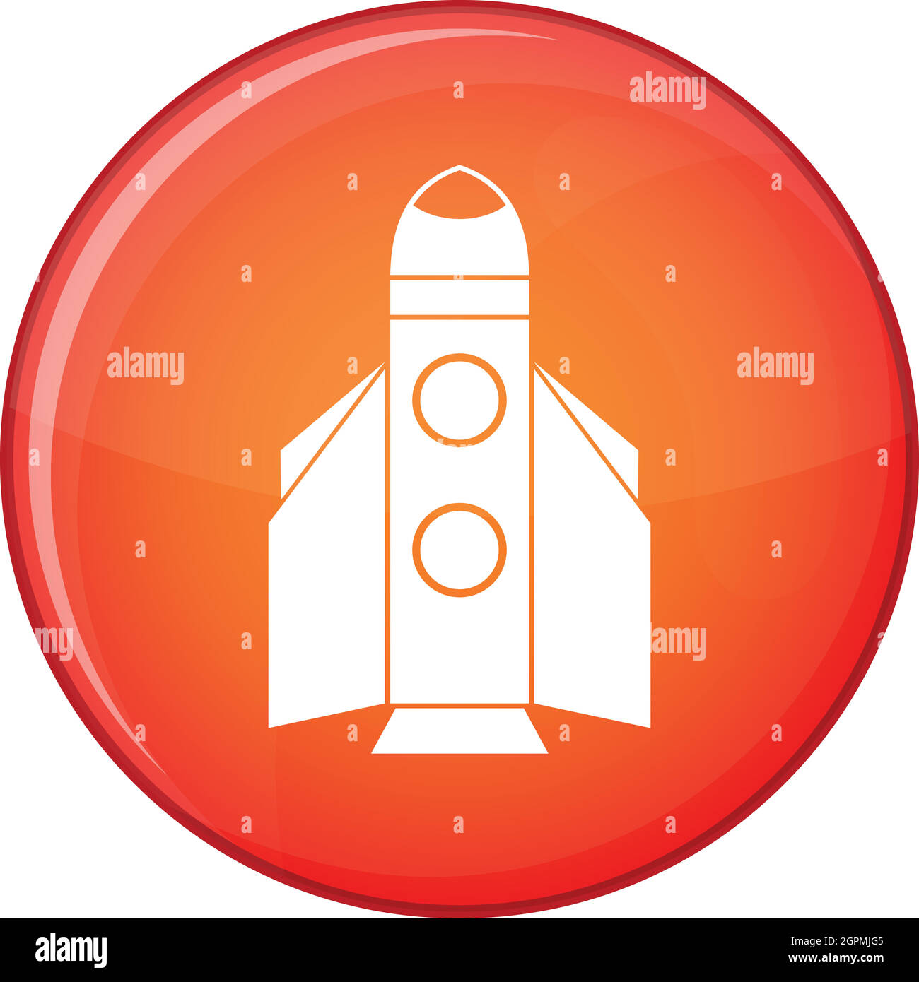 Rocket icon, flat style Stock Vector Image & Art - Alamy