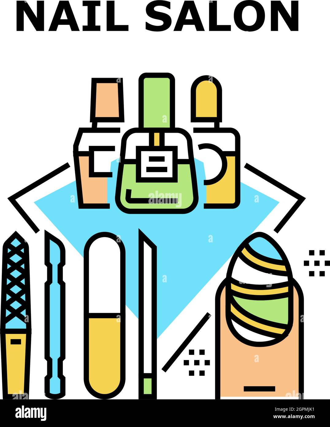 Nail Salon Treat Vector Concept Color Illustration Stock Vector Image & Art Alamy