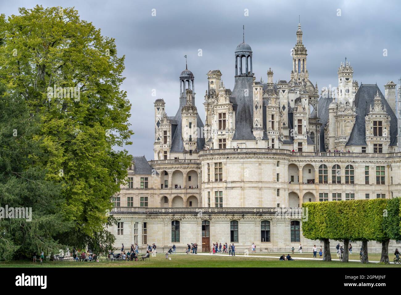 Schloss Chambord im Loiretal, Chambord, Frankreich The Château de