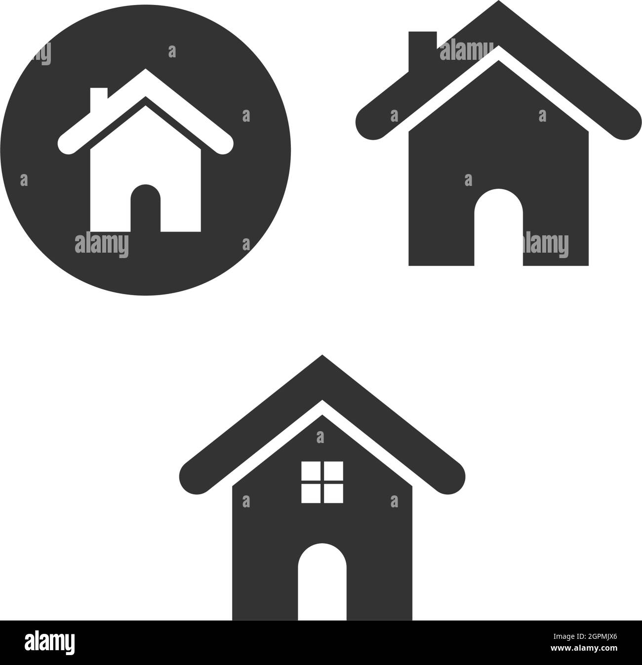 House icon logo simple design template vector Stock Vector