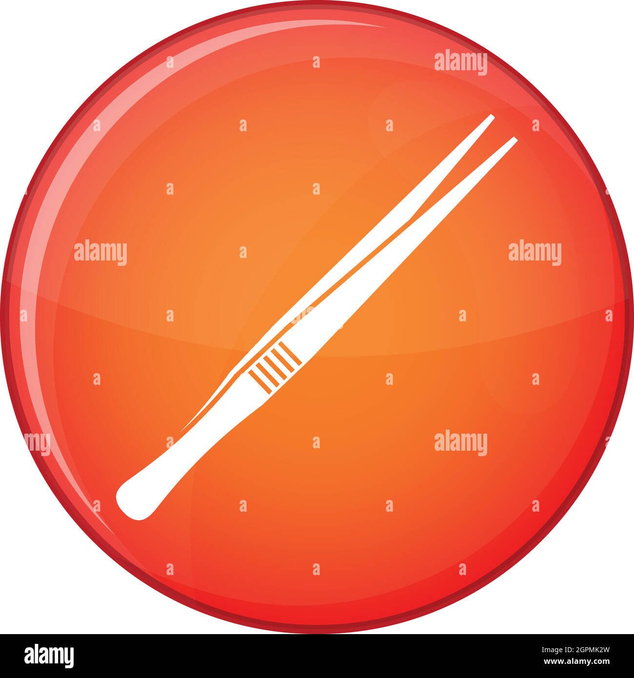 Tweezers icon, flat style Stock Vector Image & Art Alamy