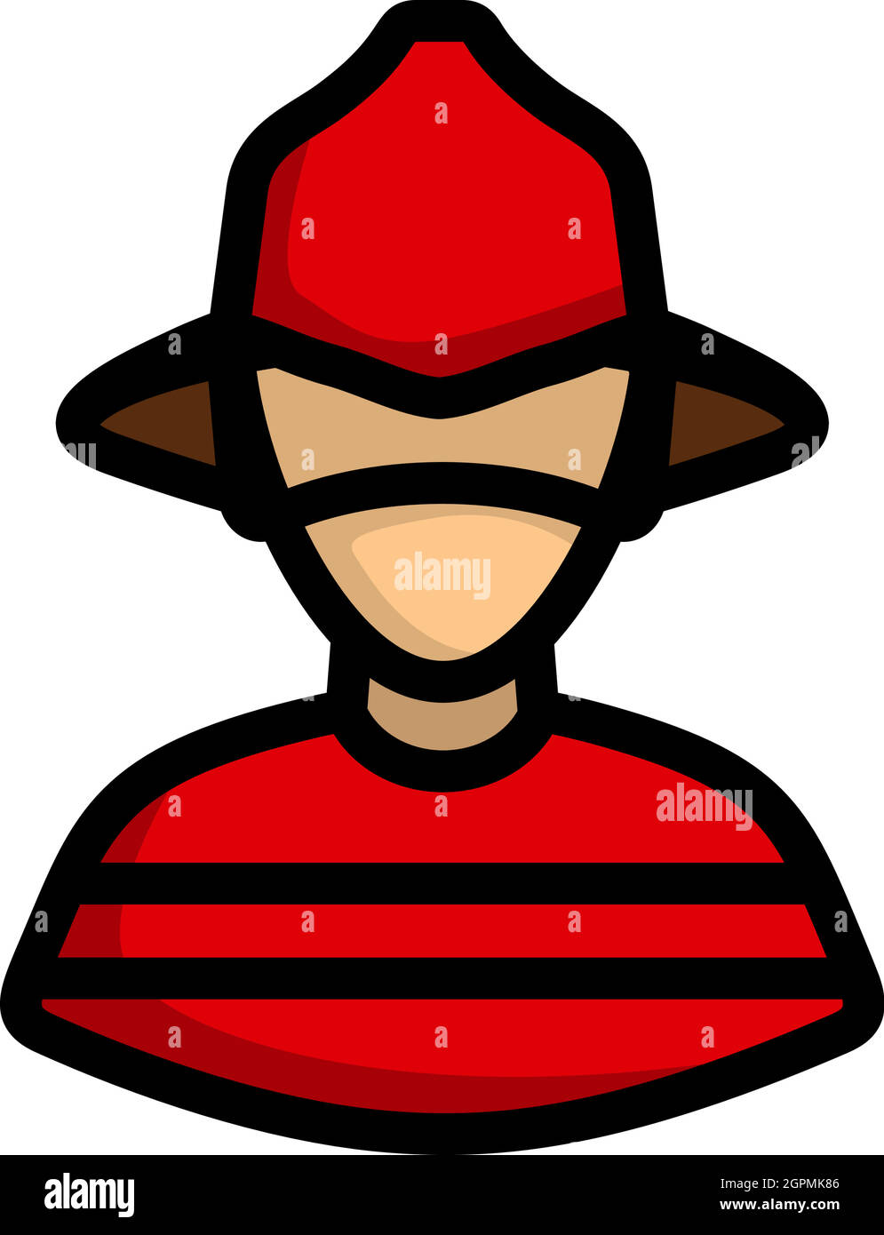 Fireman Icon Stock Vector