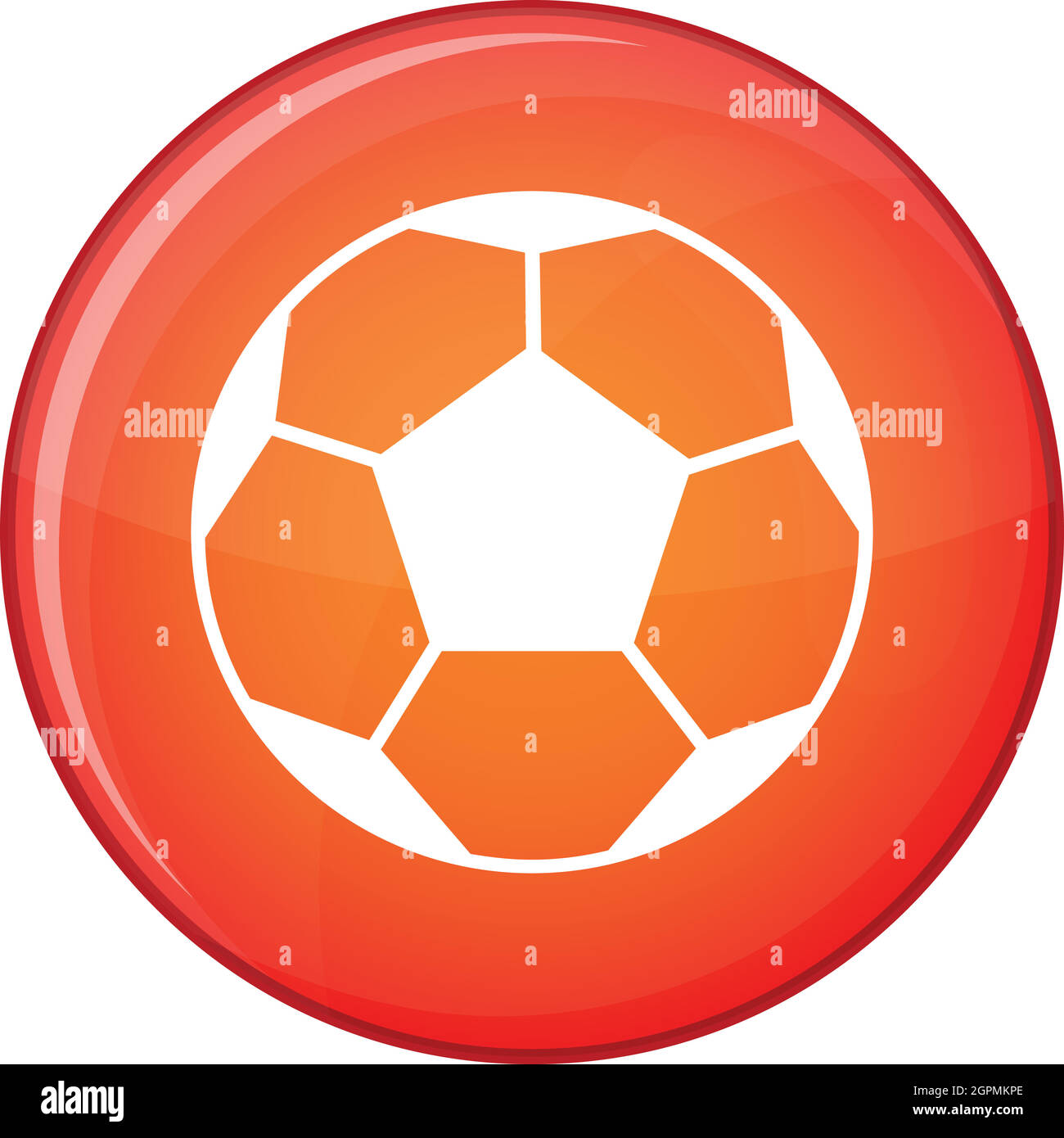 Soccer ball icon, flat style Stock Vector Image & Art Alamy
