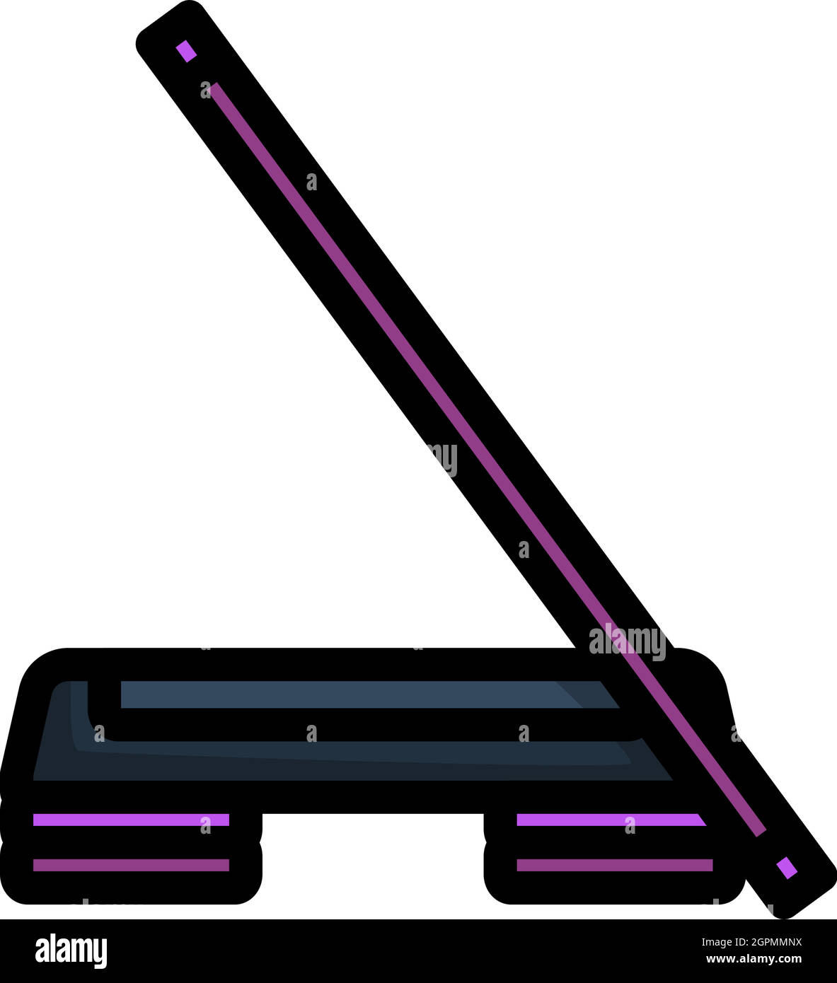 Icon Of Step Board And Stick Stock Vector