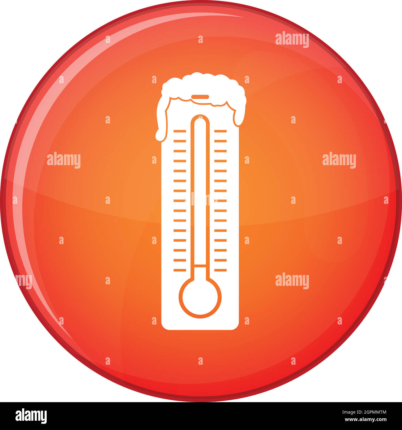Thermometer icon, flat style Stock Vector Image & Art Alamy
