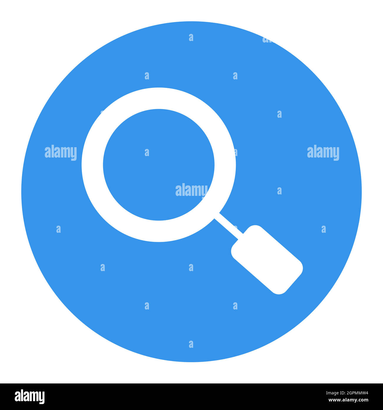 Search magnifier vector flat white glyph icon Stock Vector
