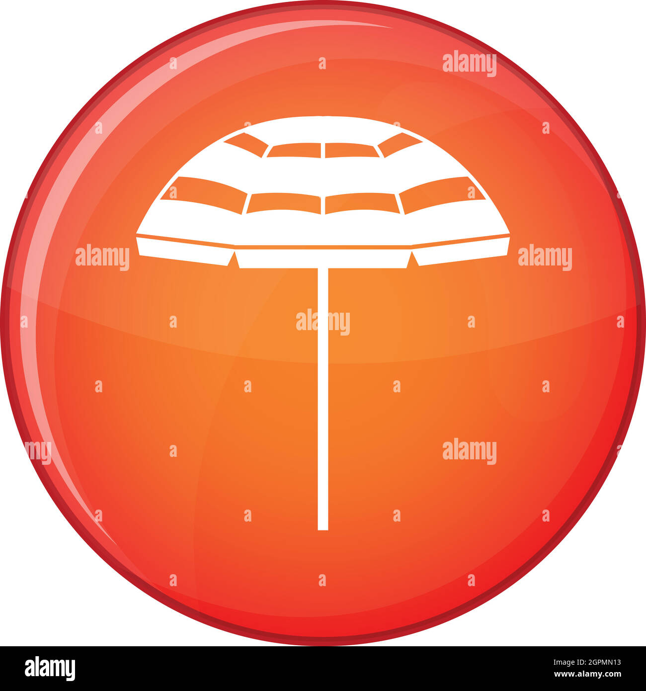 Beach umbrella icon, flat style Stock Vector Image & Art - Alamy