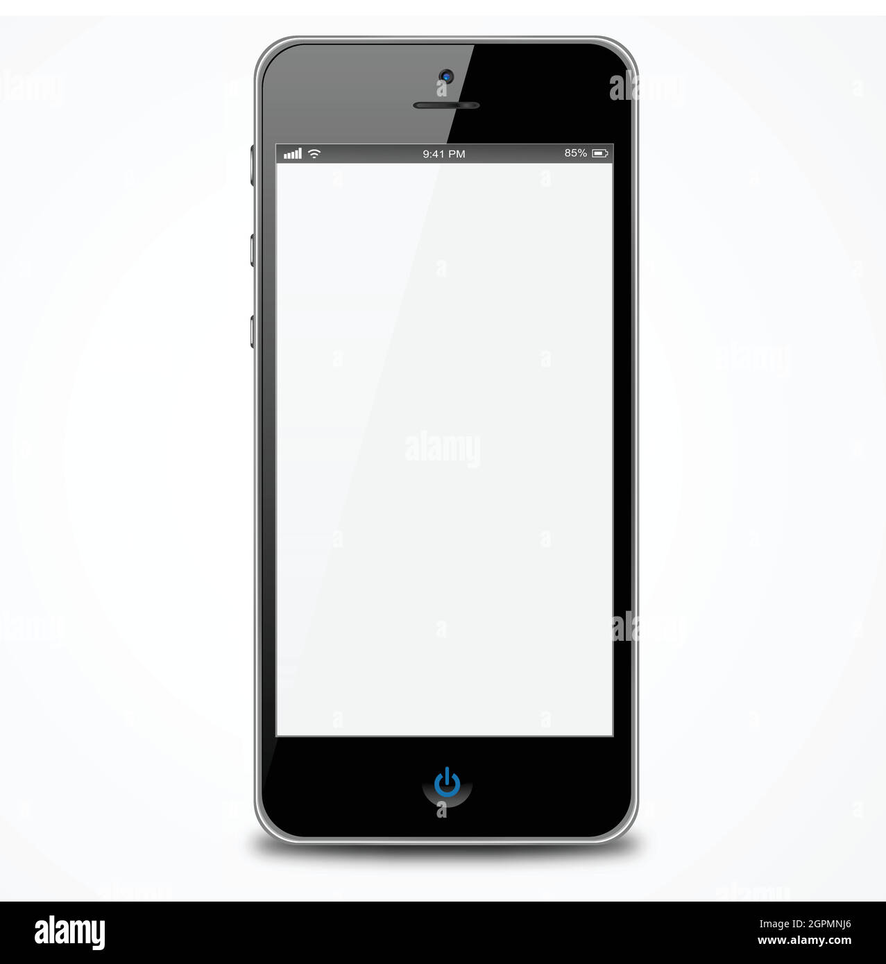 Isolated Smartphone with white screen Stock Vector Image & Art Alamy