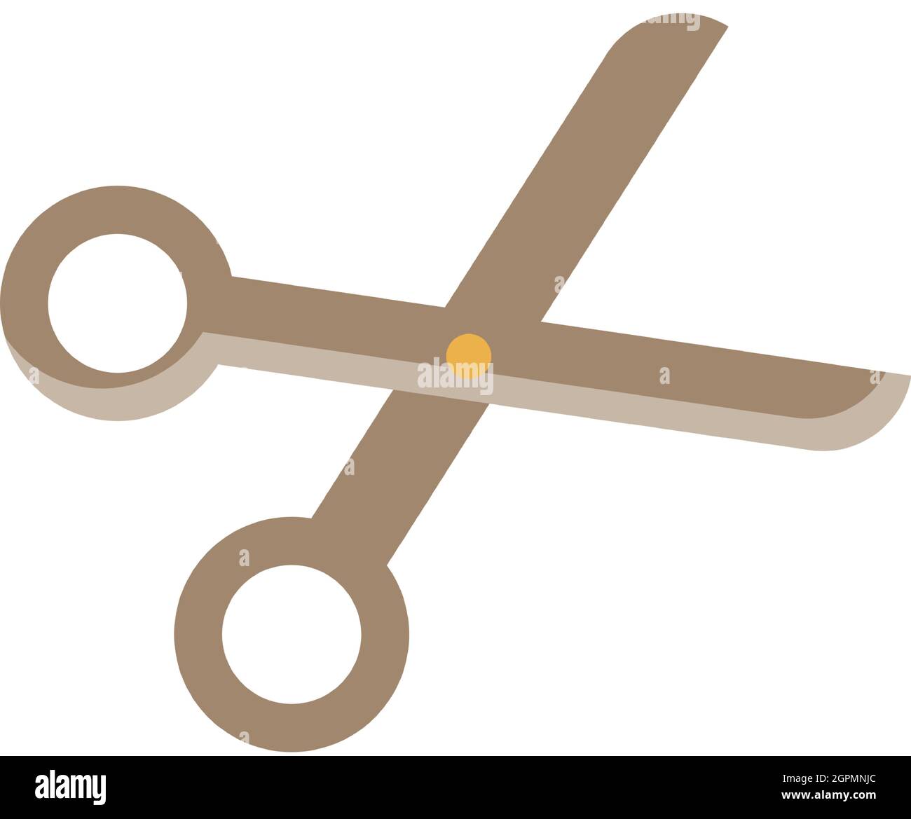 Scissors icon vector craft supplies on white Stock Vector Image & Art ...