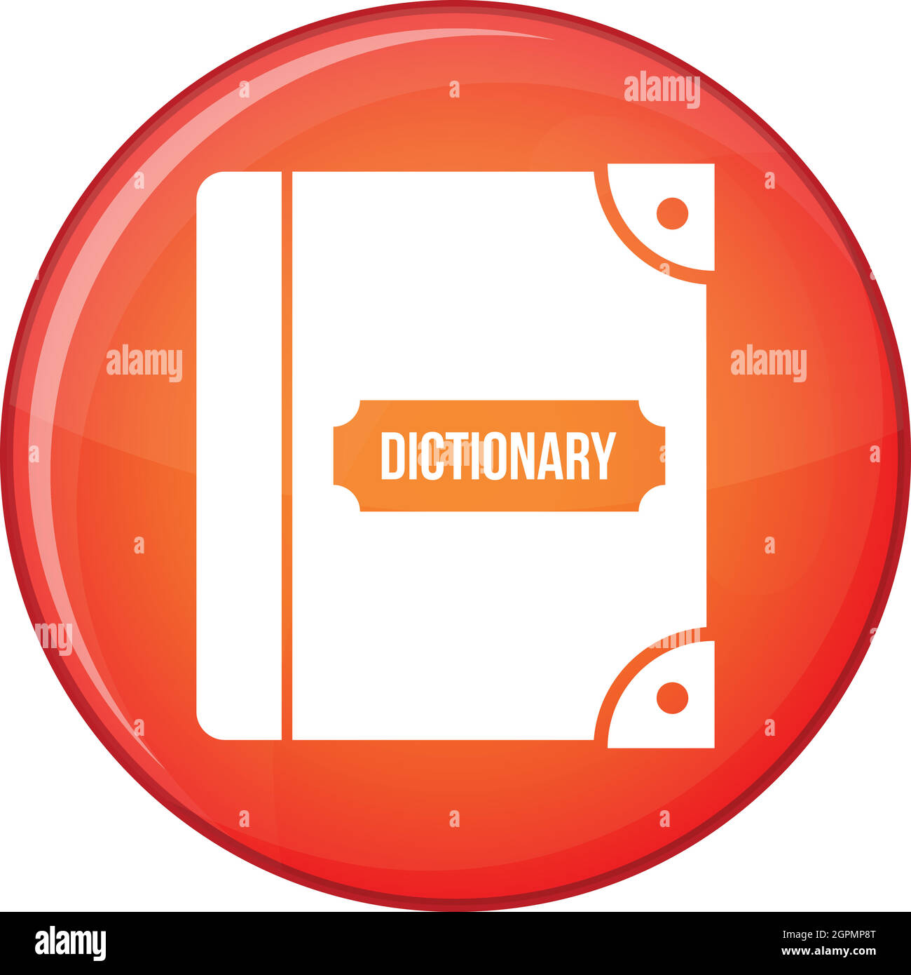 English dictionary icon, flat style Stock Vector Image & Art Alamy
