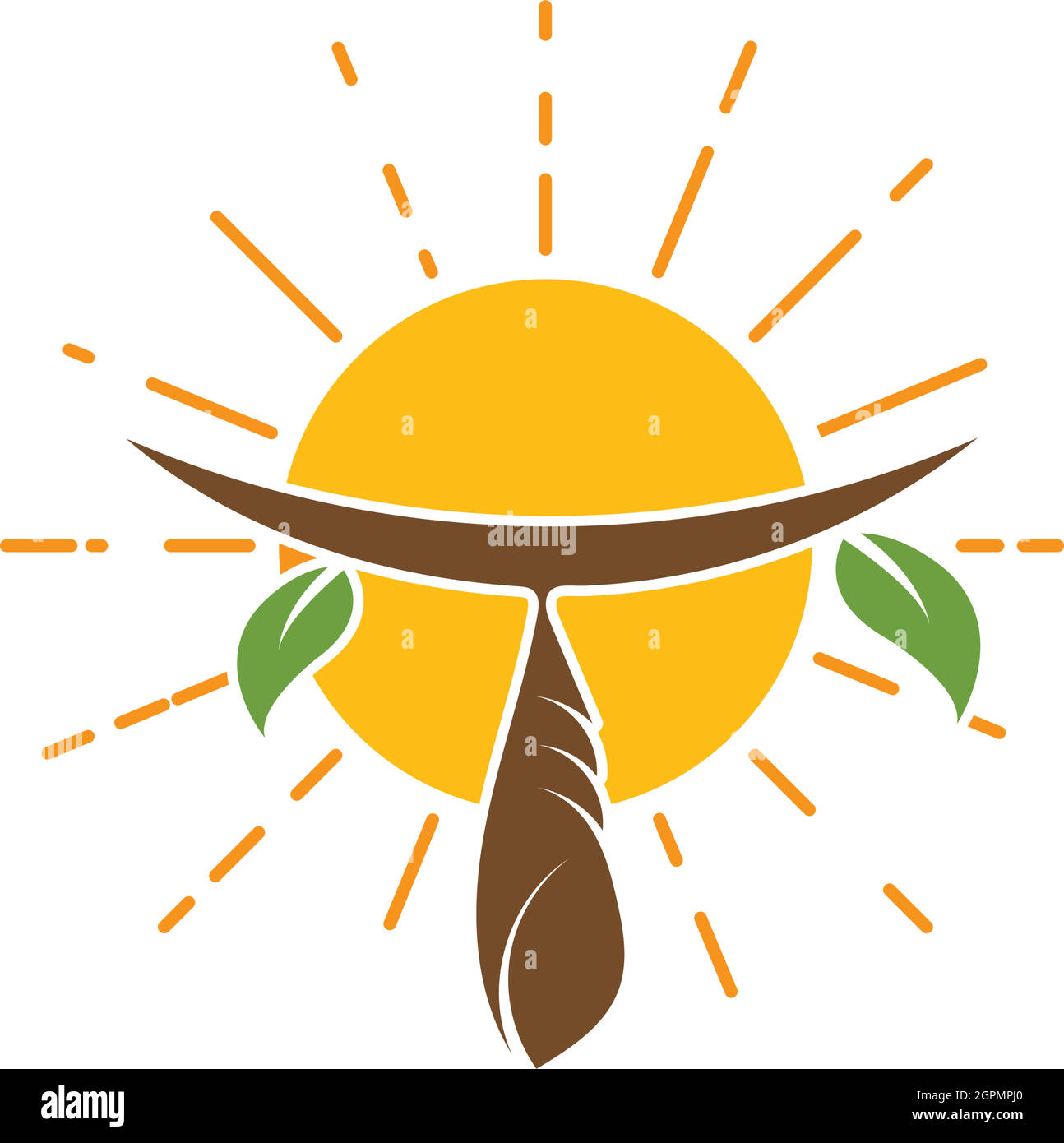 cocoon with sun in background vector illustrtion design Stock Vector