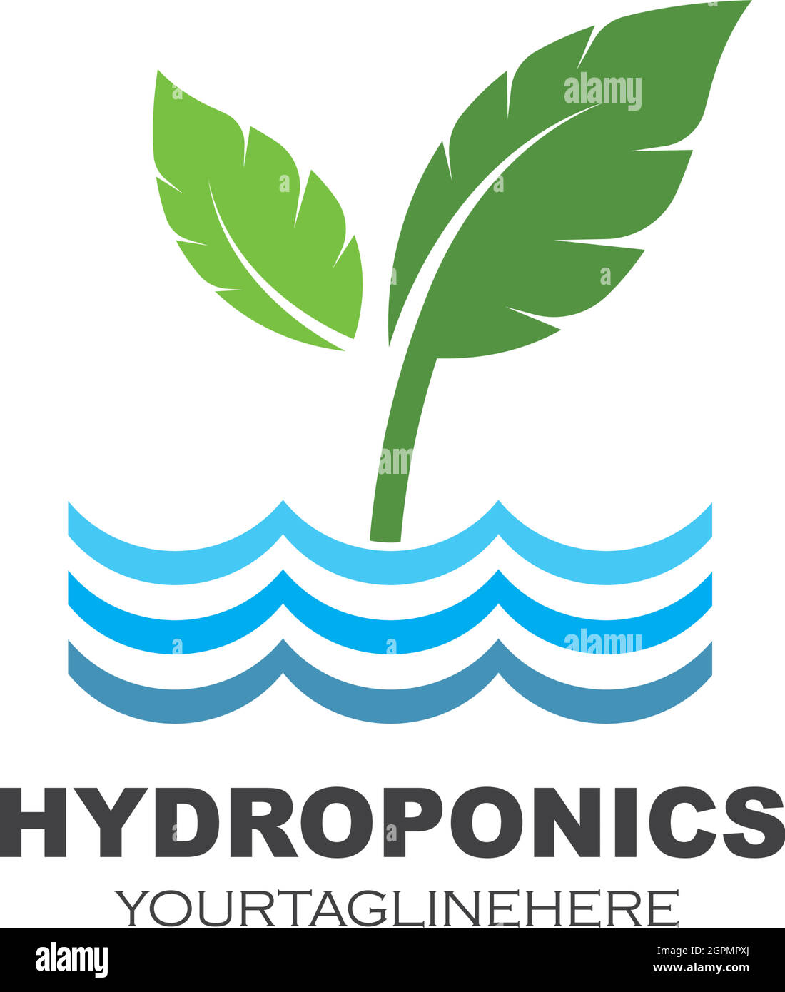 hydroponics logo vector illustration design Stock Vector