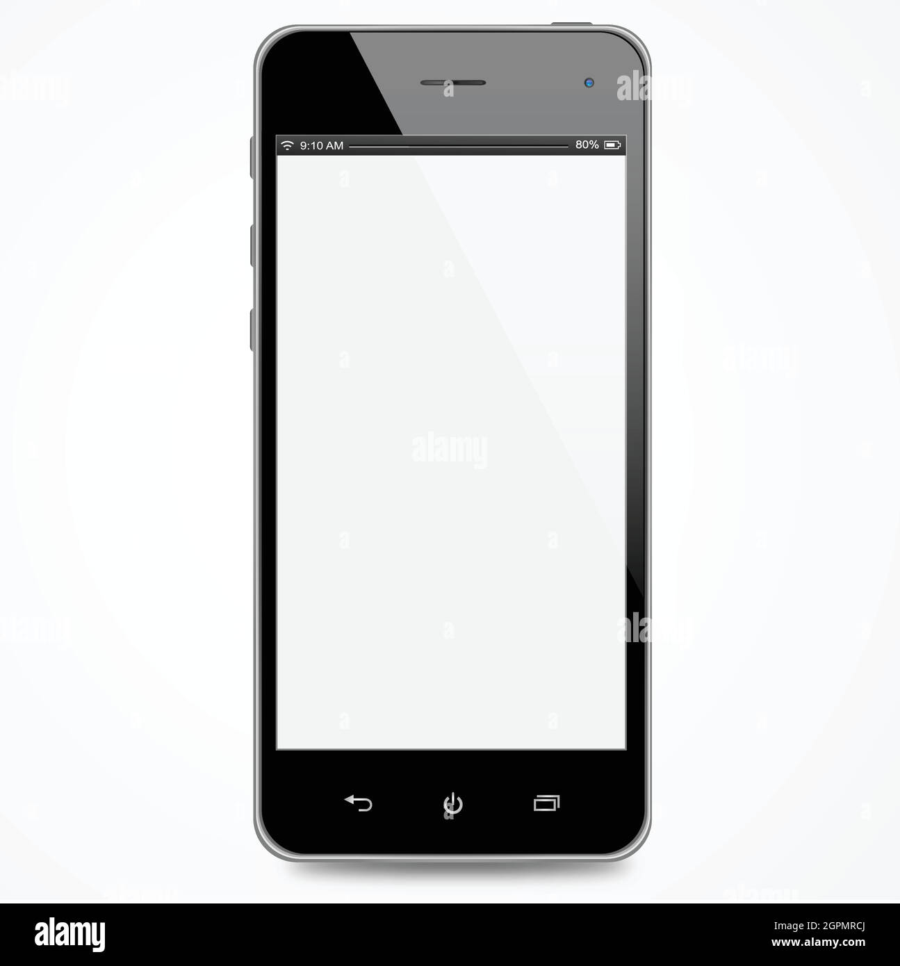 iPhone with white screen Stock Vector
