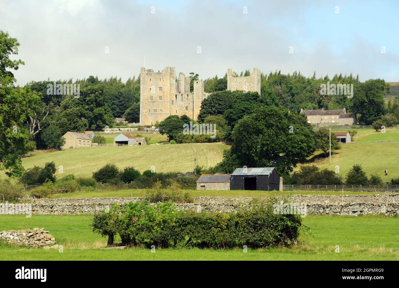 Bolon Castle, in Castle Bolton, Yorkshire, England Stock Photo