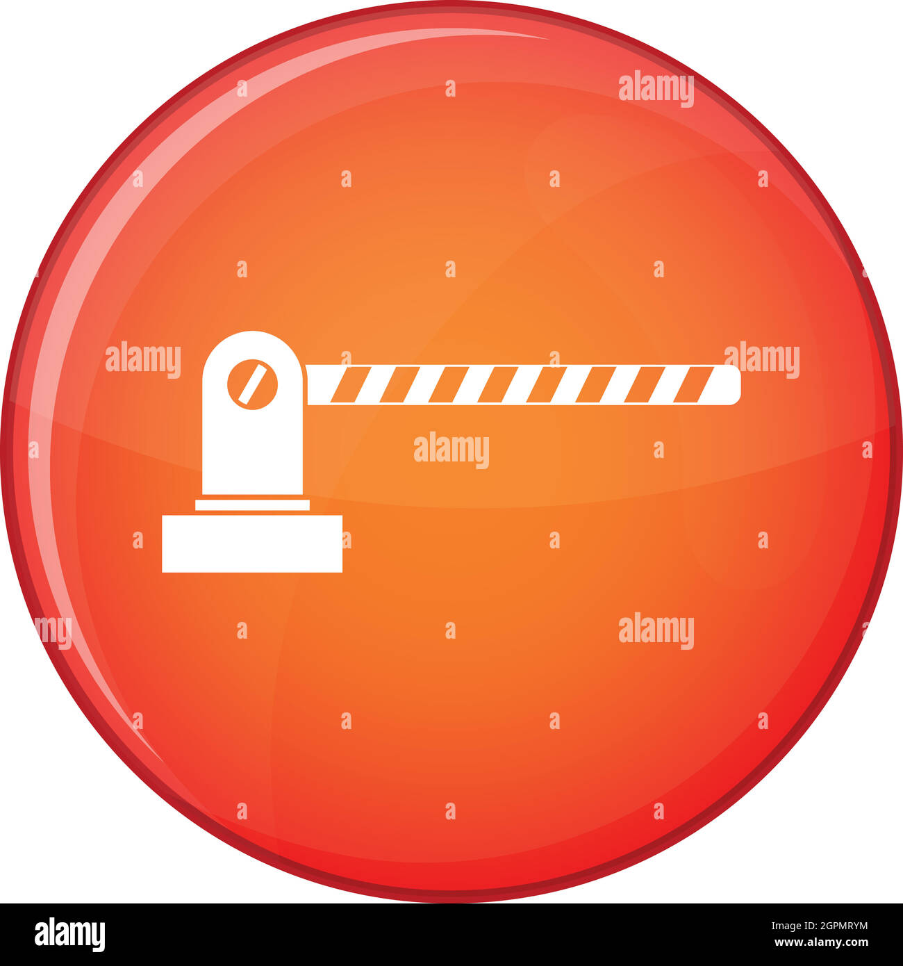 Parking barrier icon, flat style Stock Vector Image & Art - Alamy