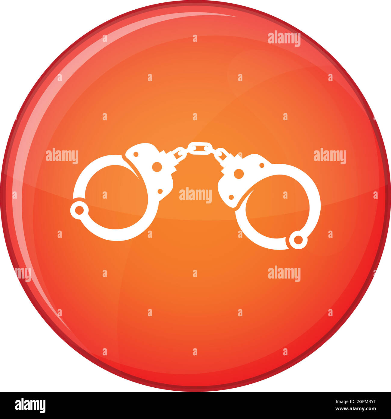 Handcuffs icon, flat style Stock Vector Image & Art - Alamy