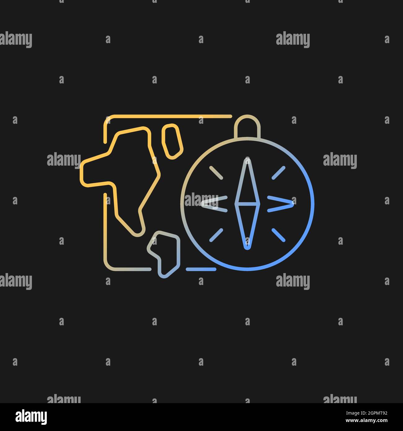 Geography gradient vector icon for dark theme Stock Vector Image & Art ...