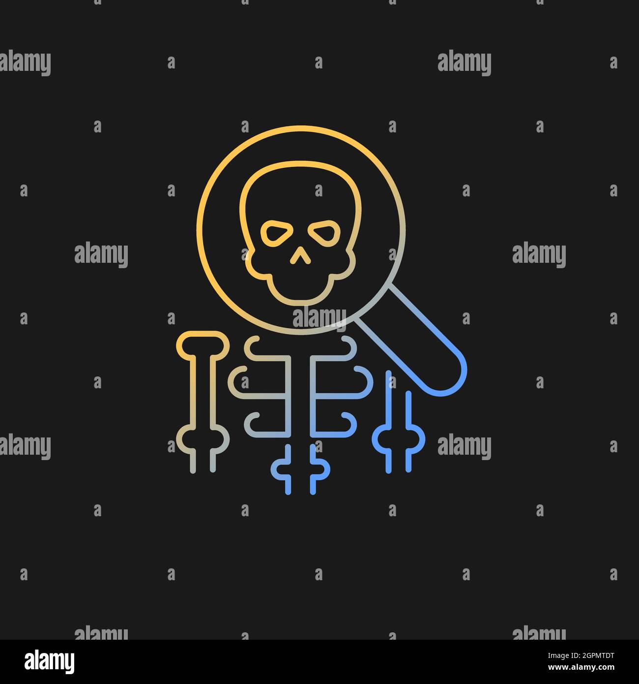 Anatomy gradient vector icon for dark theme Stock Vector Image & Art ...