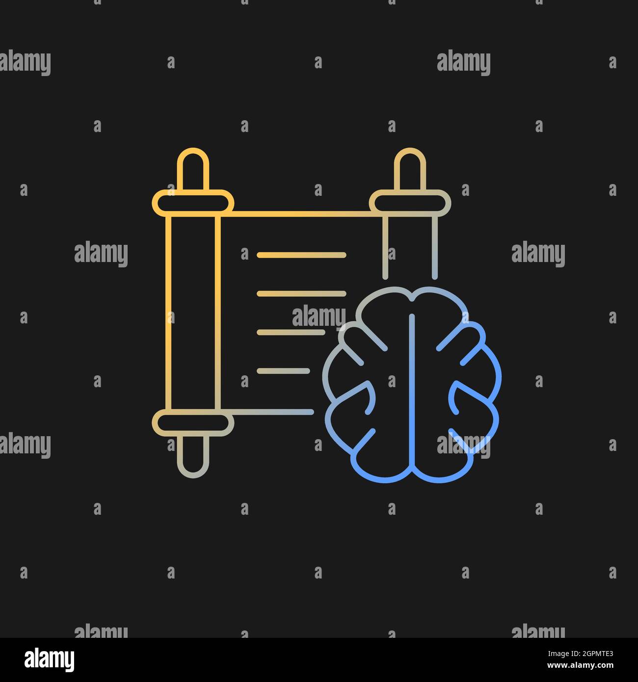 Philosophy gradient vector icon for dark theme Stock Vector Image & Art ...
