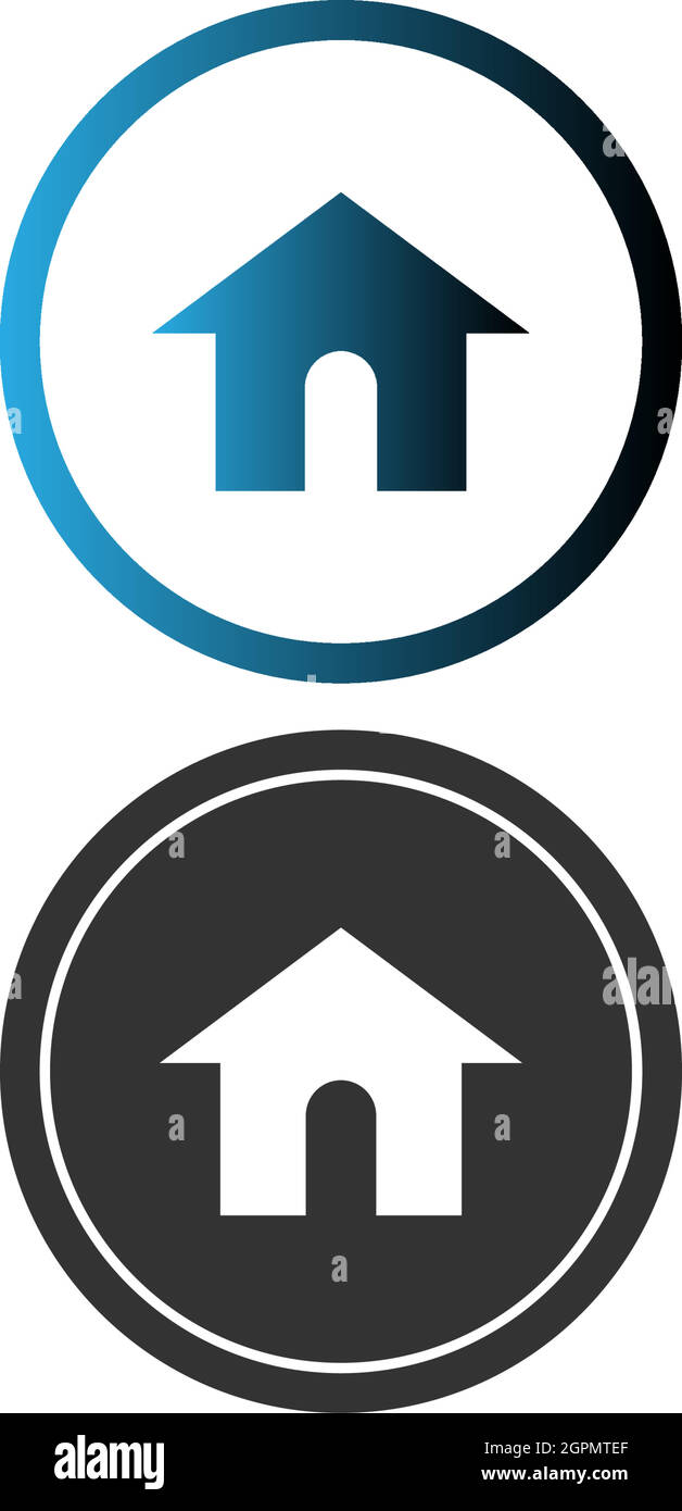 House icon logo simple design template vector Stock Vector