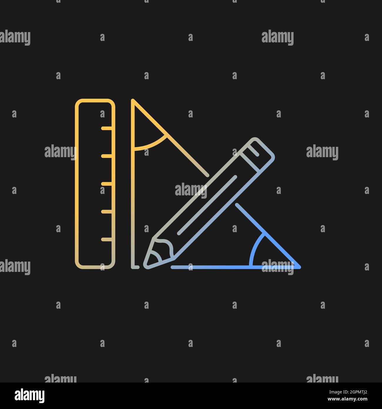 Geometry gradient vector icon for dark theme Stock Vector Image & Art ...