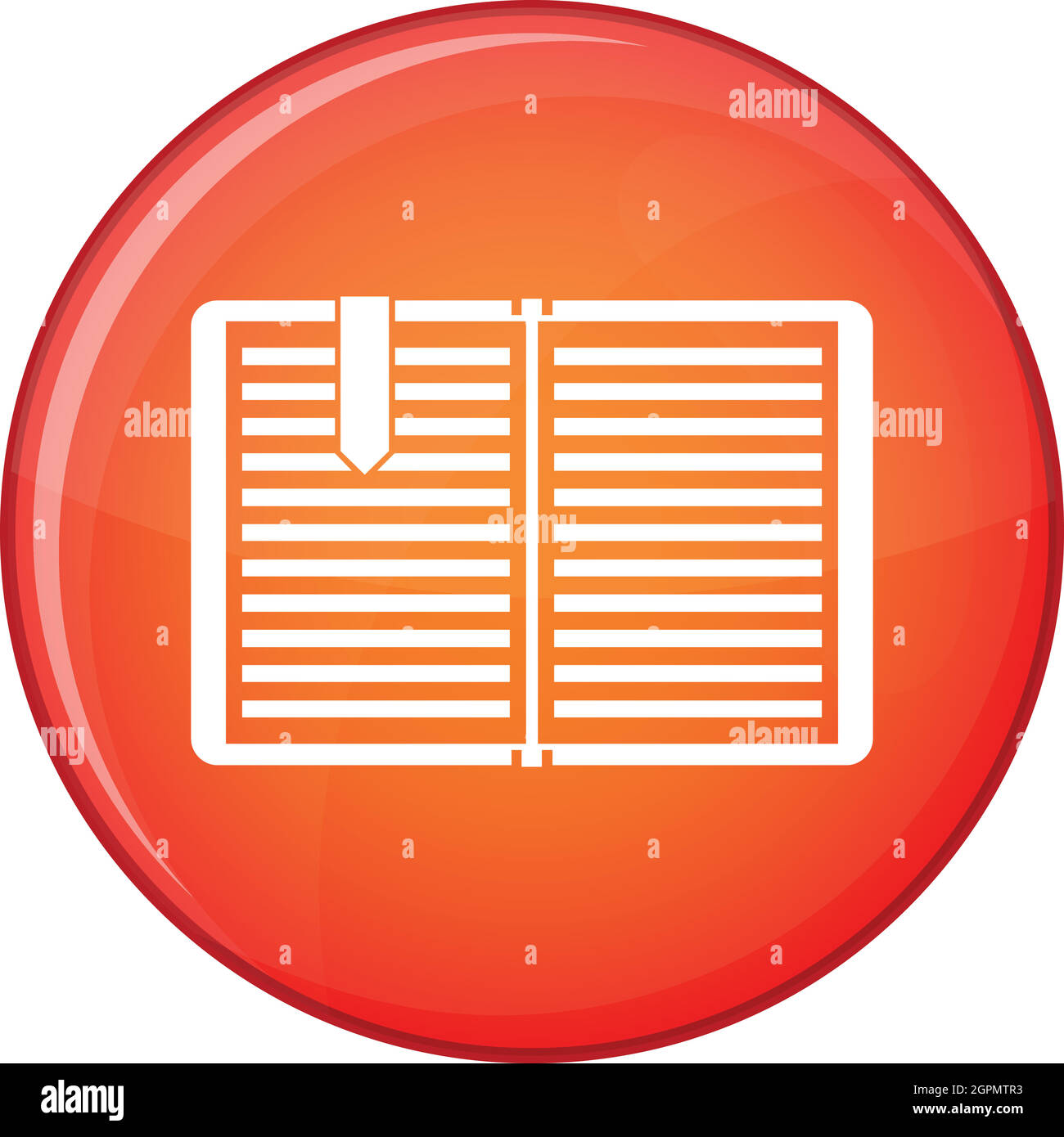 Open book with a bookmark icon, flat style Stock Vector Image & Art - Alamy