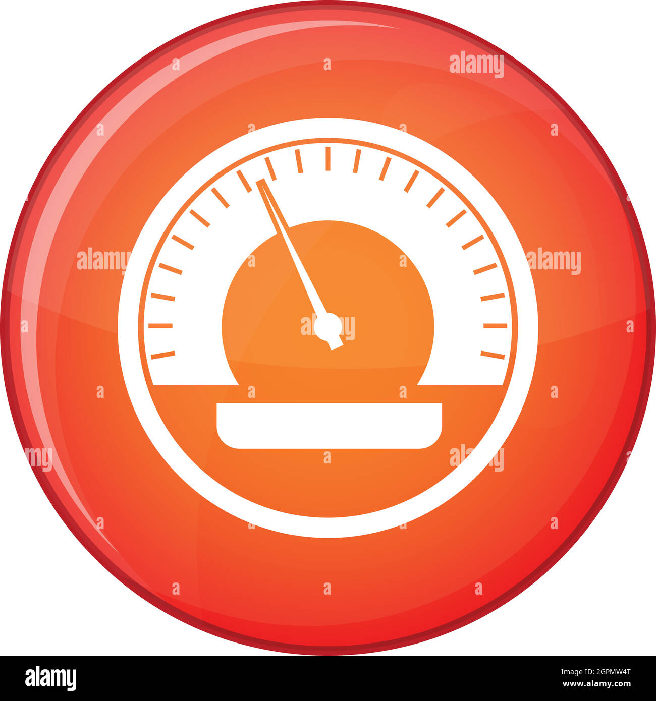 Speedometer icon, flat style Stock Vector Image & Art - Alamy