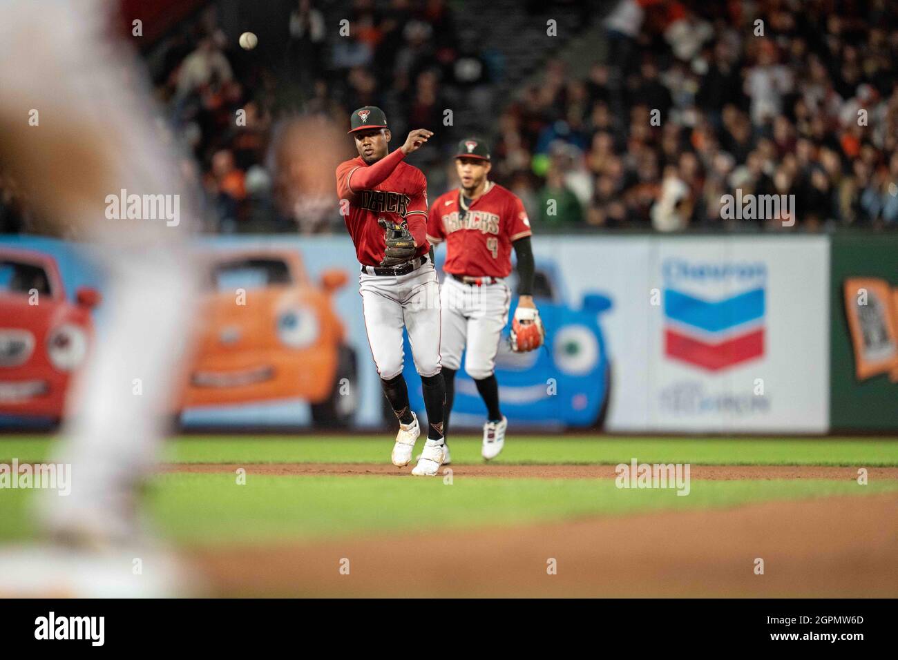 Denver CO, USA. 24th Sep, 2021. San Francisco shortstop Brandon Crawford  (35) during batting practice before the game with San Francisco Giants and  Colorado Rockies held at Coors Field in Denver Co.