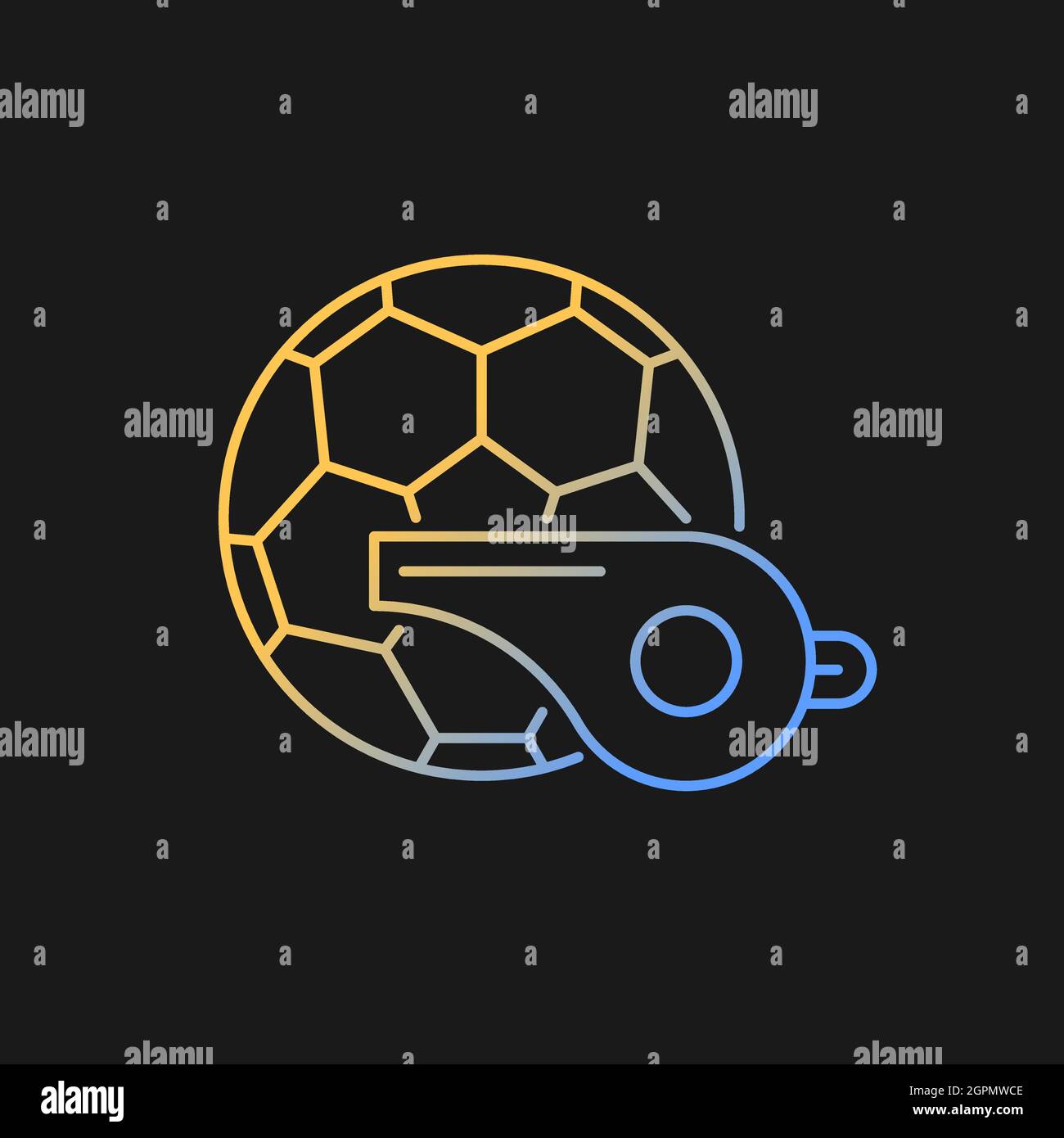 Physical training gradient vector icon for dark theme Stock Vector