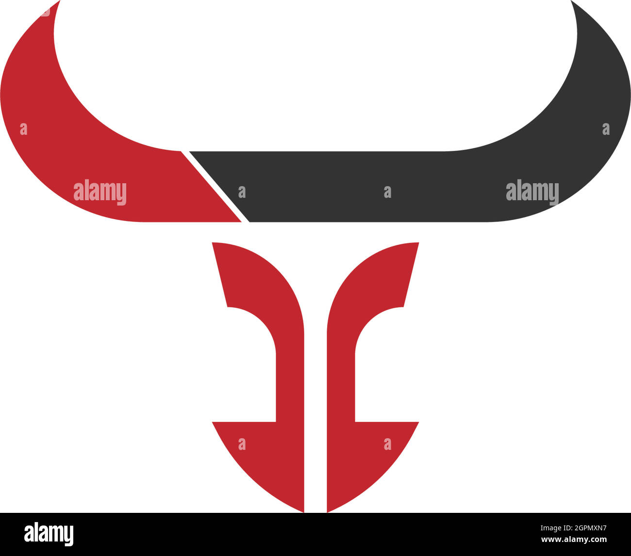 Bull icon logo, buffalo head icon logo design vector Stock Vector Image ...