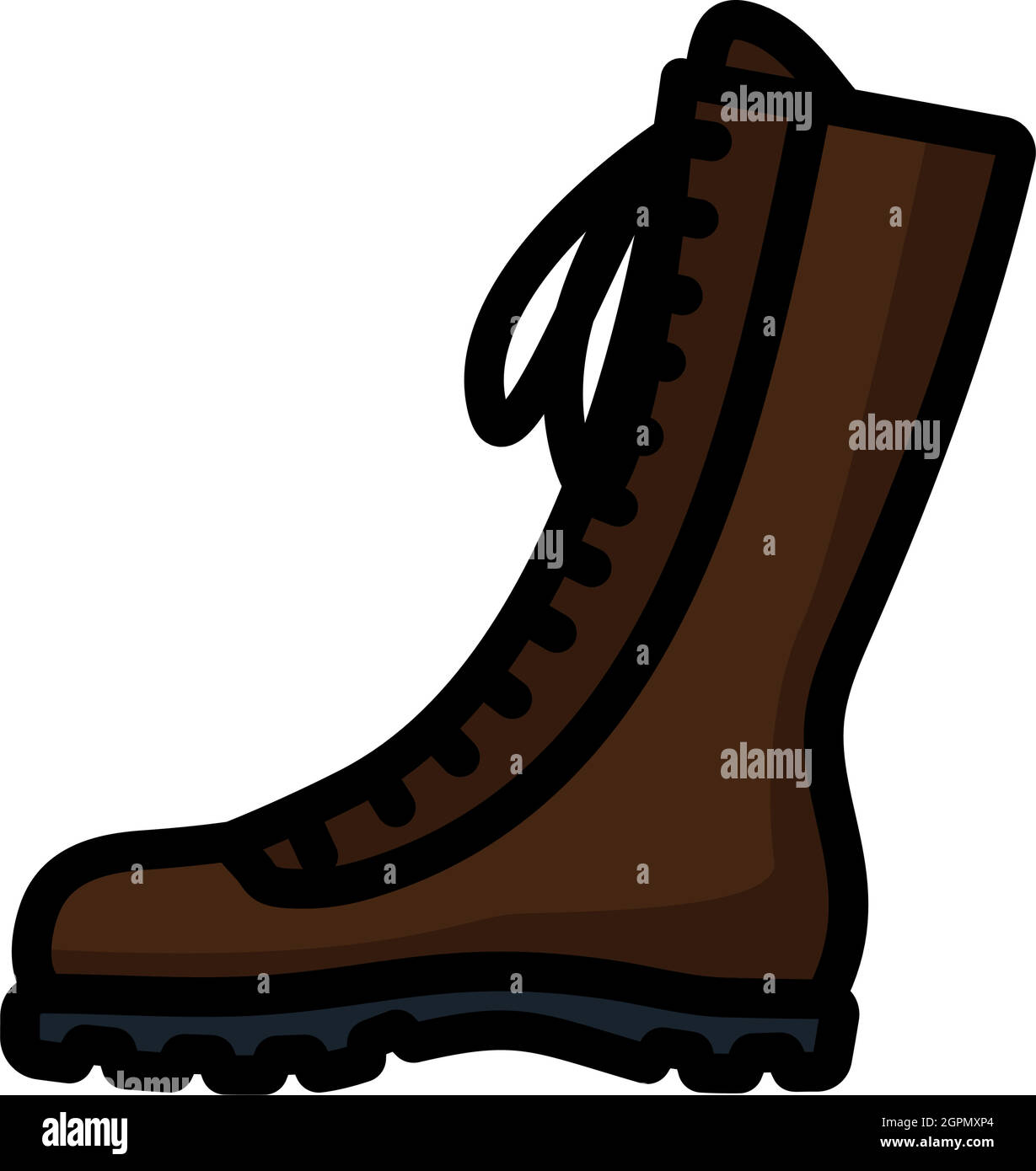 Hiking Boot Icon Stock Vector