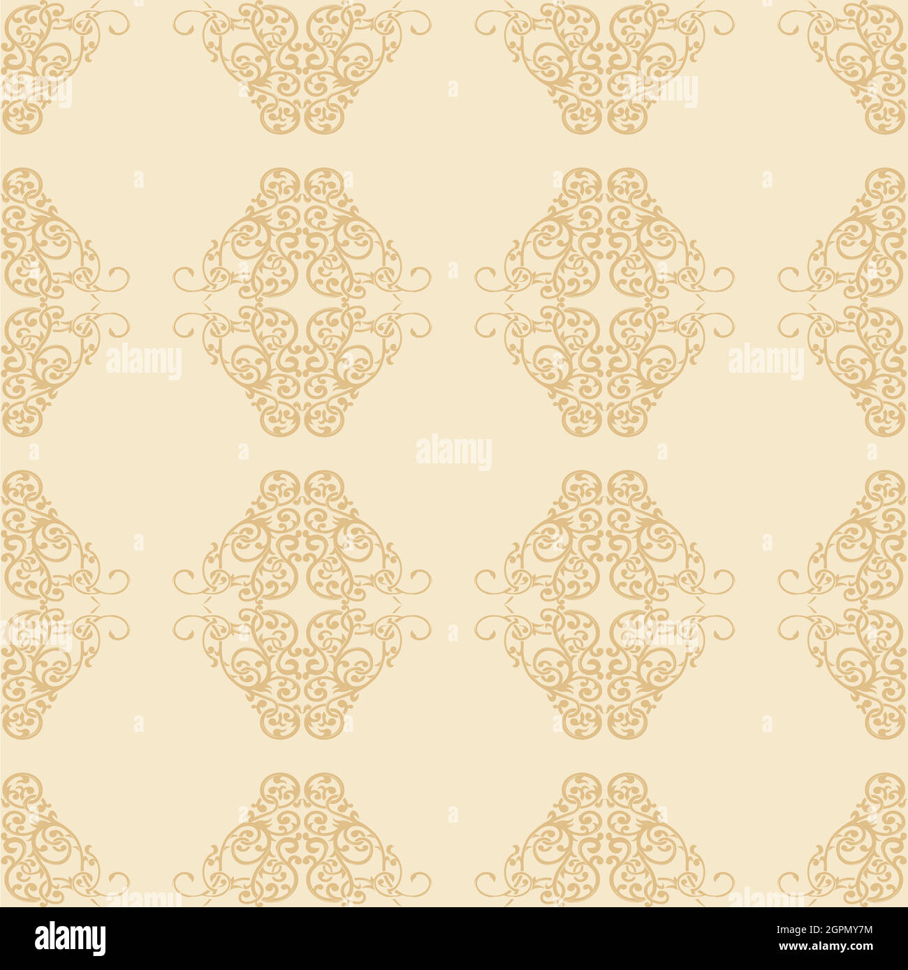 Floral Ornament Seamless Pattern Background Decoration Vector Stock ...