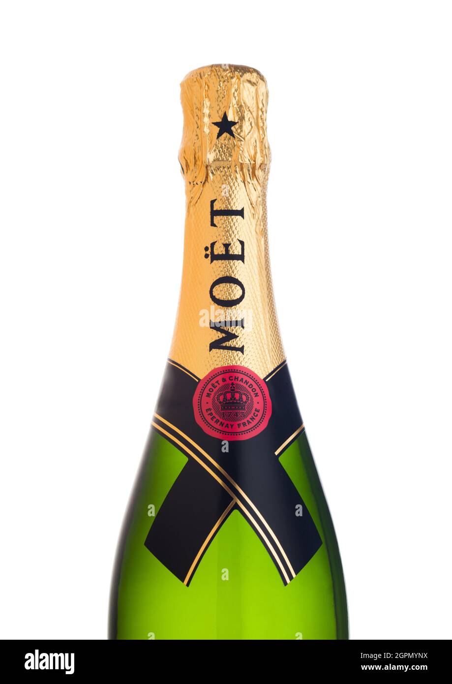 LONDON, UK September 15, 2021 Bottle of Moet & Chandon Imperial Brut