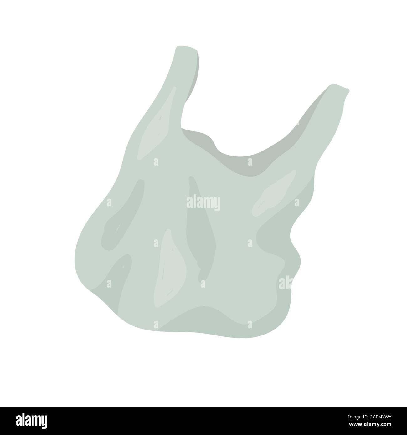 Disposable plastic bag package from dump landfill, ecology pollution