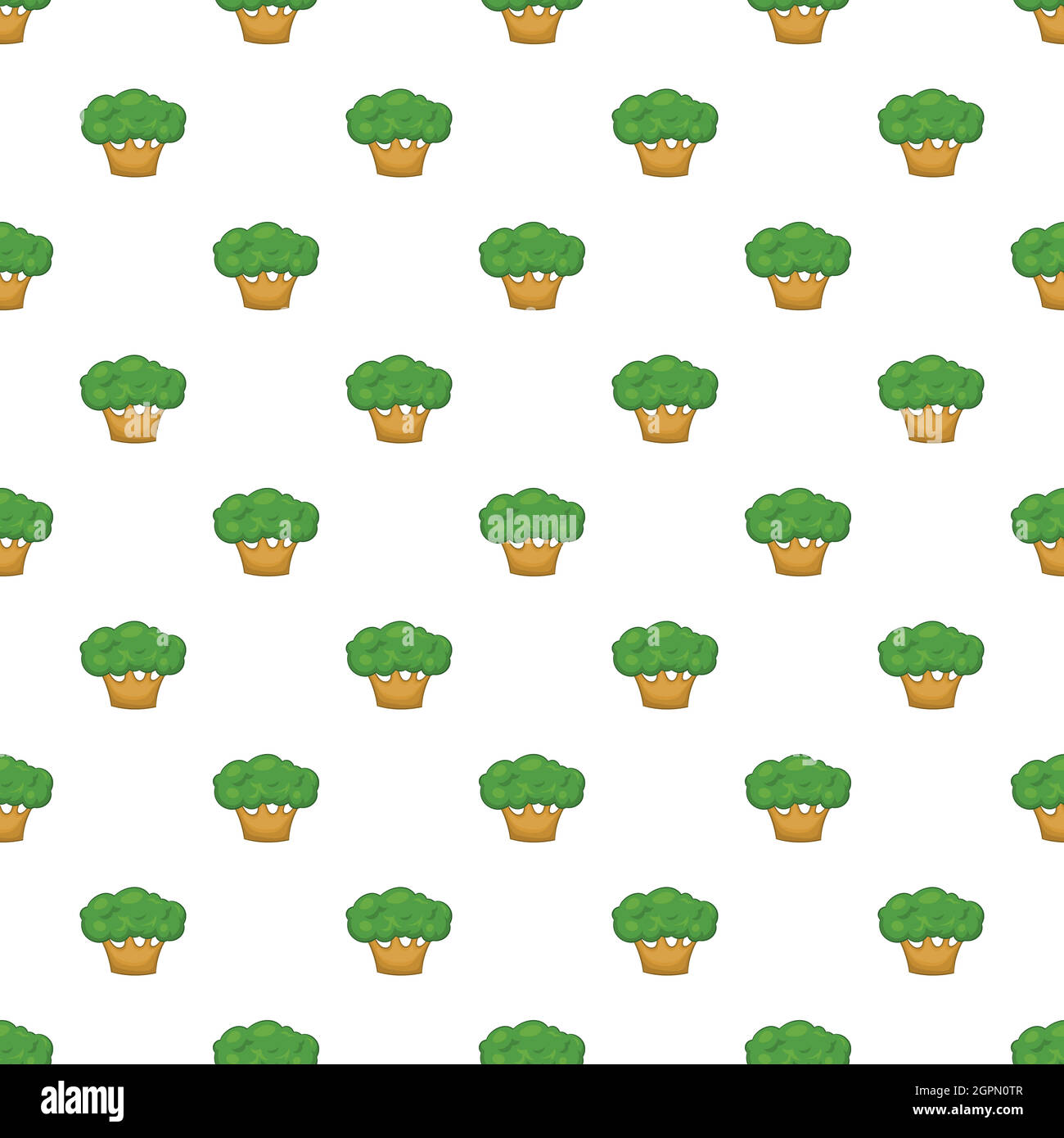 Big tree pattern, cartoon style Stock Vector Image & Art - Alamy
