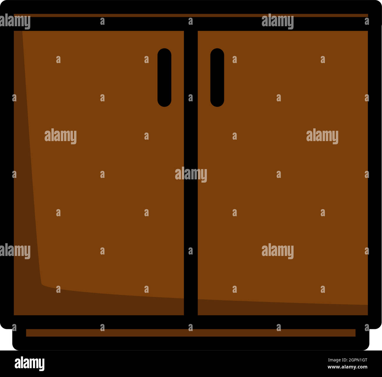 Office Cabinet Icon Stock Vector